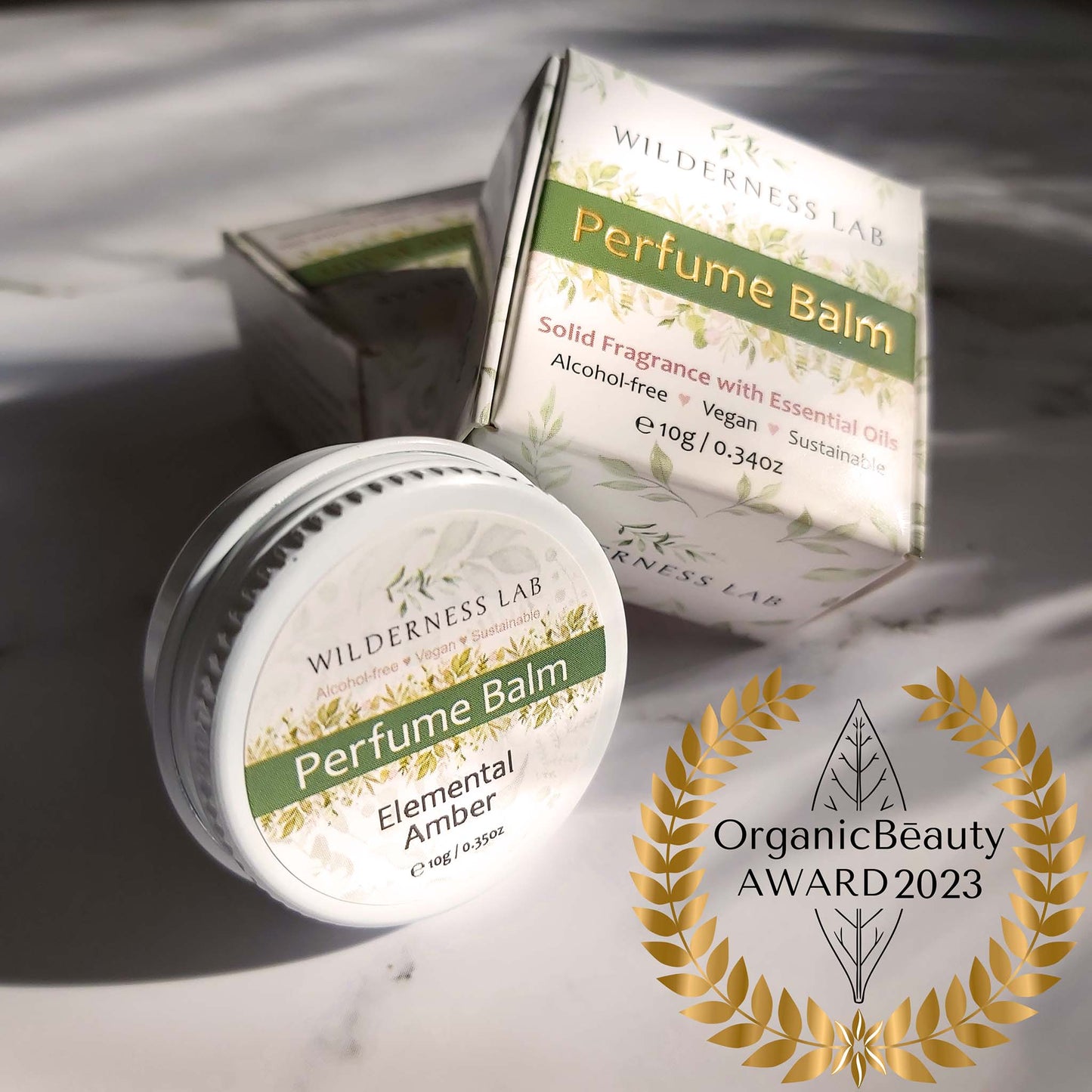 Elemental Amber Solid Perfume - natural vegan perfume balm with essential oils