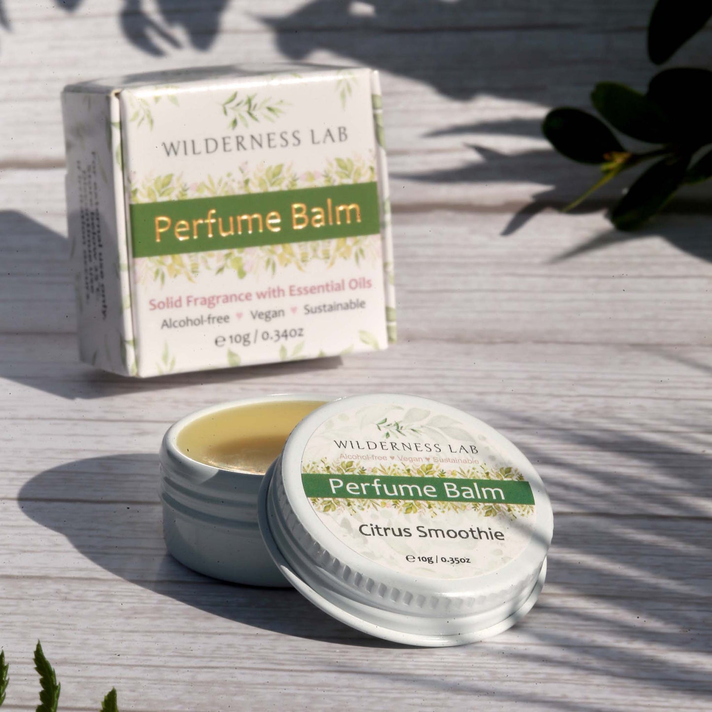 Citrus Smoothie Solid Perfume - natural vegan perfume balm with essential oils