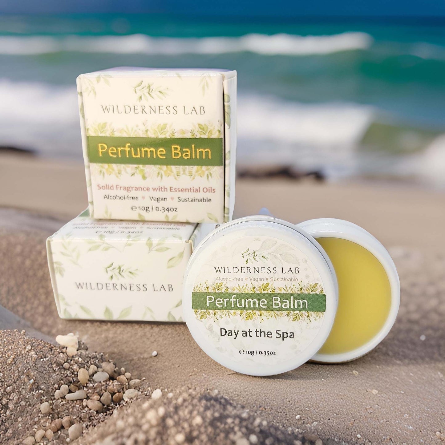 Day at the Spa Solid Perfume - natural vegan perfume balm with essential oils