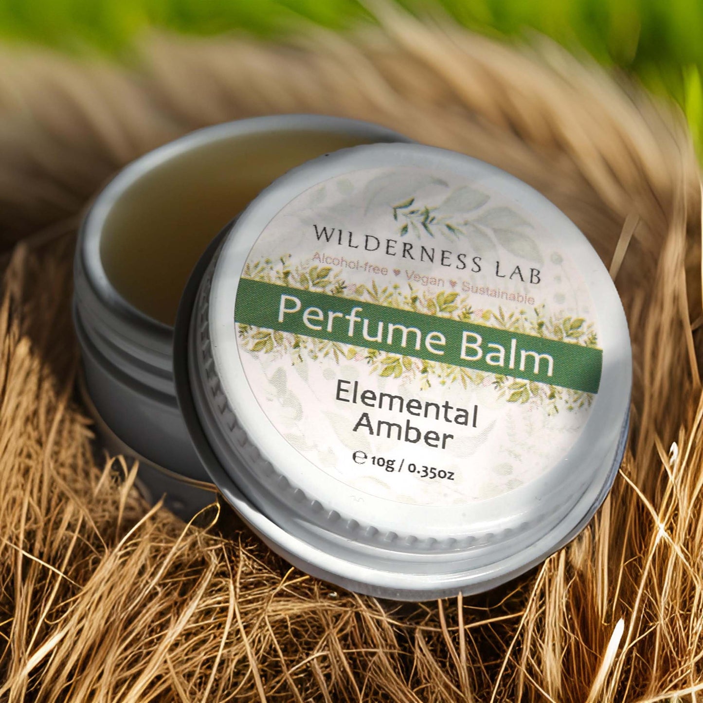 Elemental Amber Solid Perfume - natural vegan perfume balm with essential oils