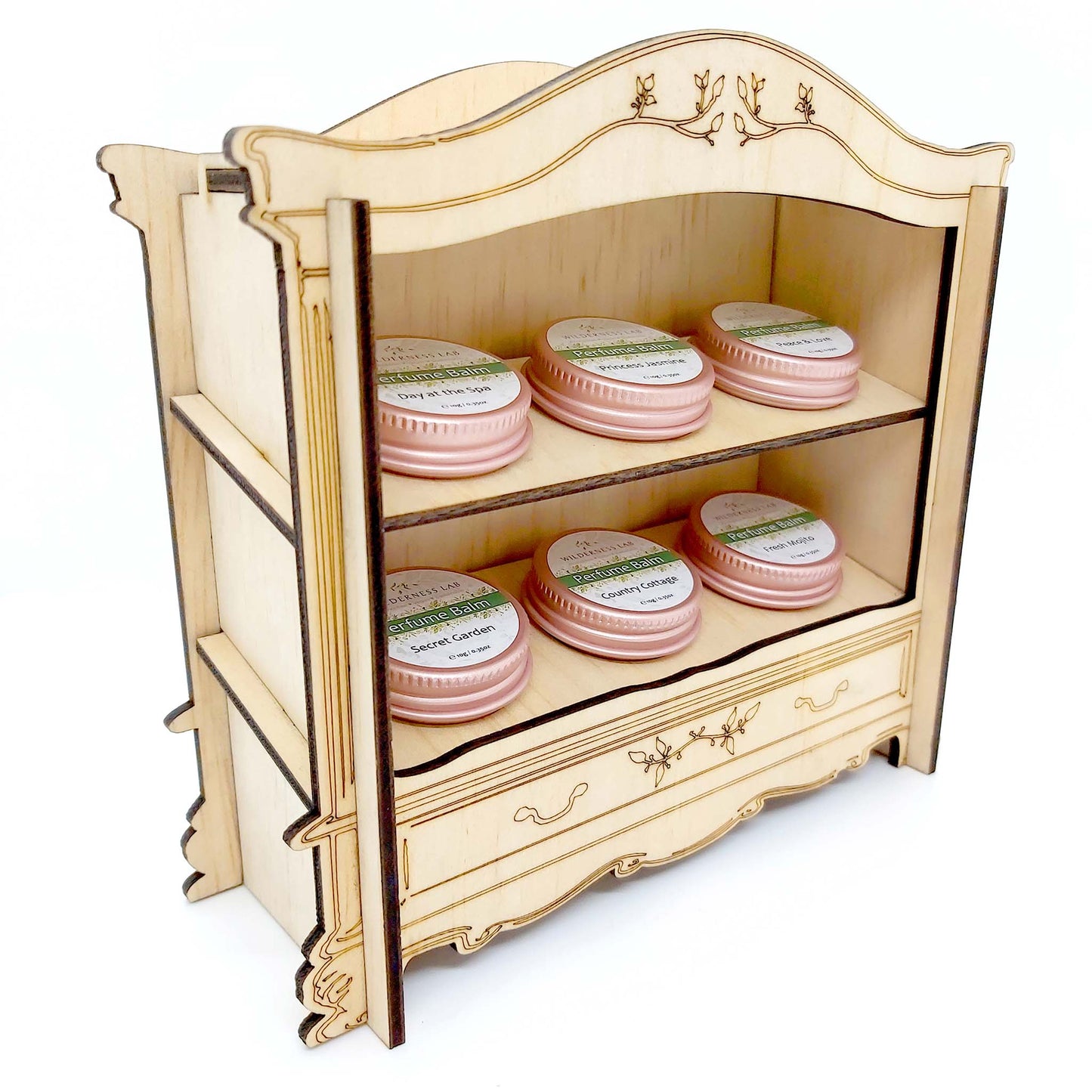 The Fragrance Wardrobe - handcrafted timber display for your favourite Perfume Balms