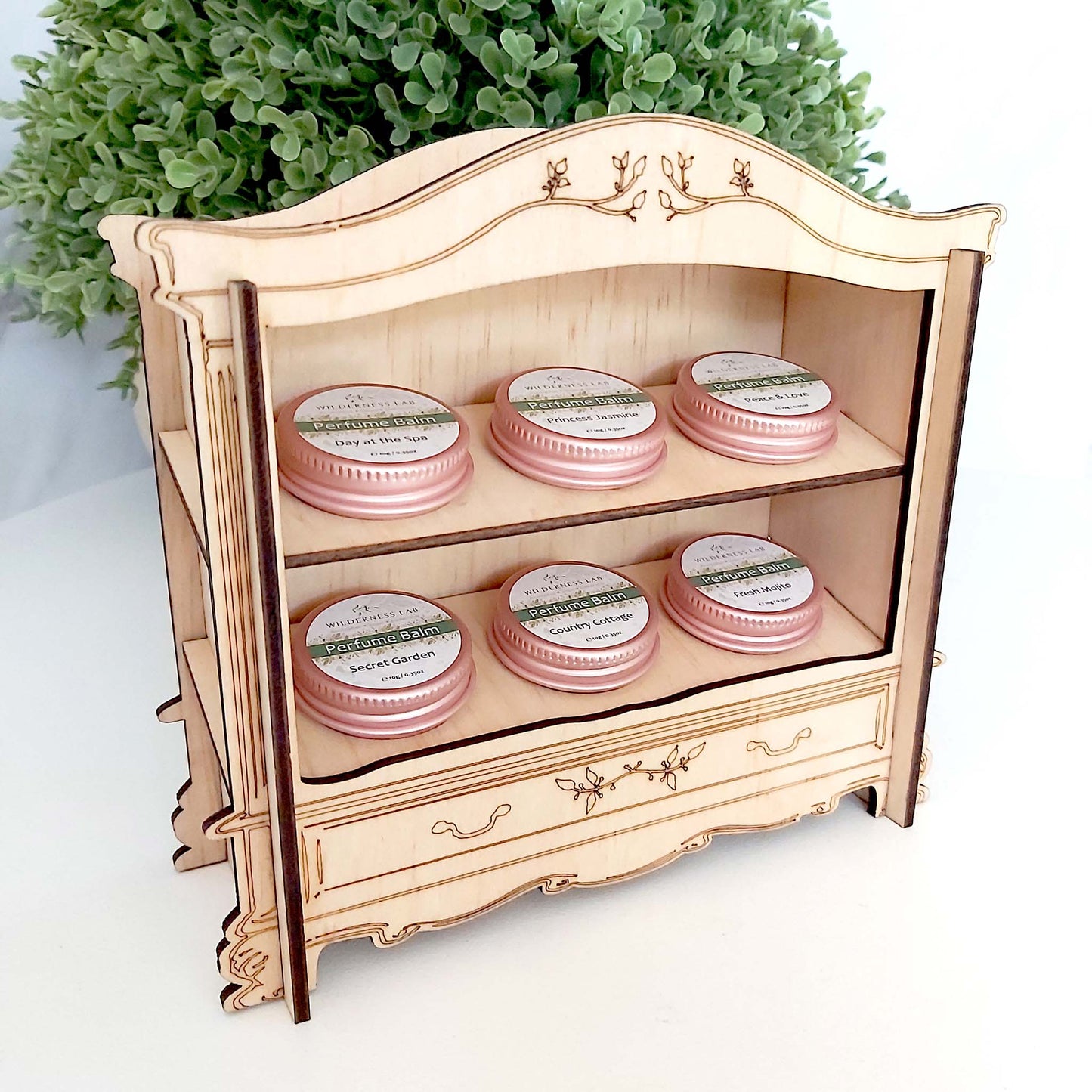 The Fragrance Wardrobe - handcrafted timber display for your favourite Perfume Balms