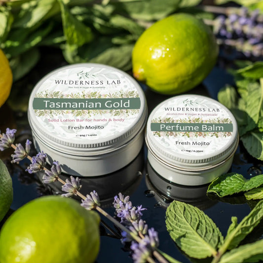 Fresh Mojito layering set - matching Solid Perfume Balm and Lotion Bar