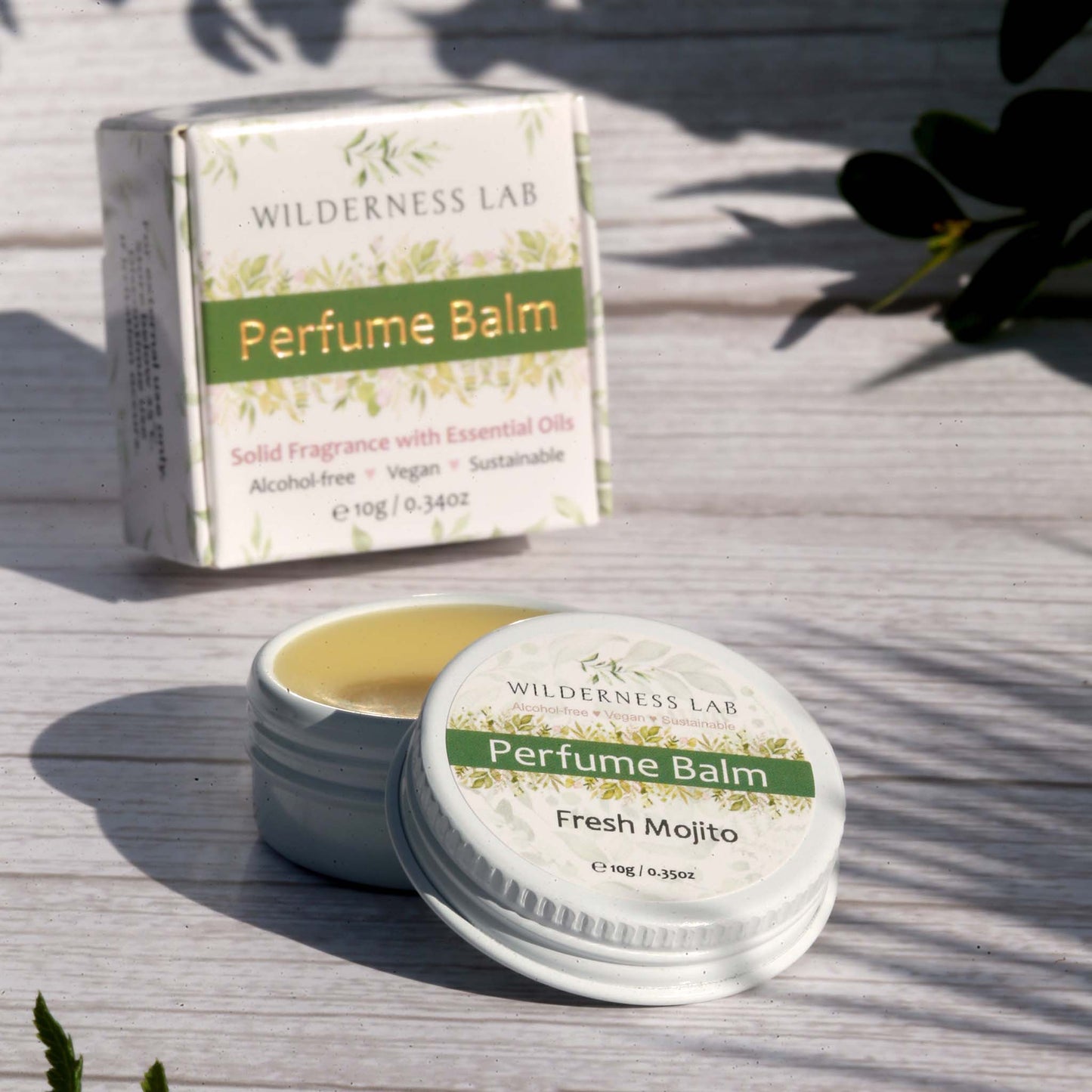 Fresh Mojito Solid Perfume - natural vegan perfume balm with essential oils