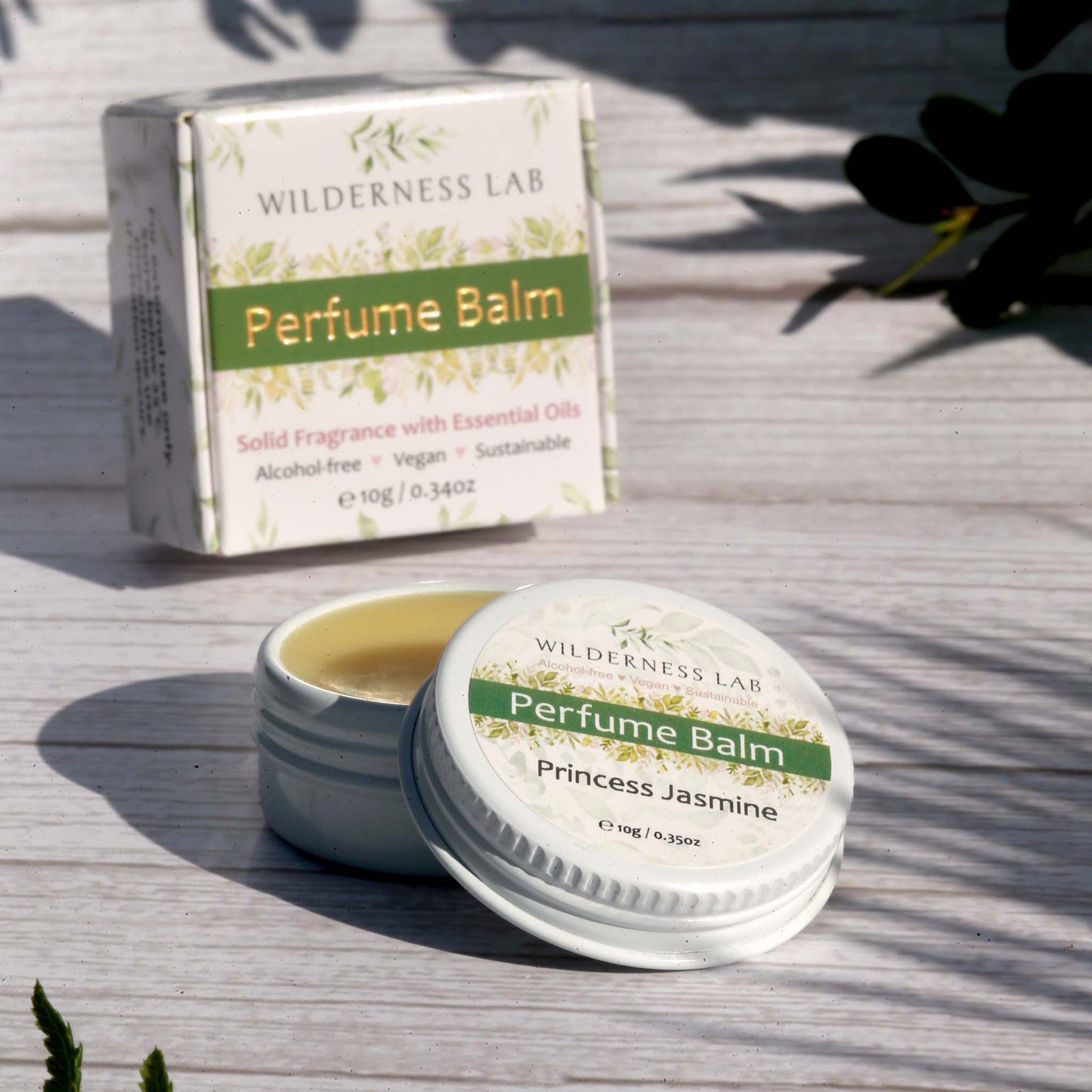 Princess Jasmine Solid Perfume - natural vegan perfume balm with essential oils