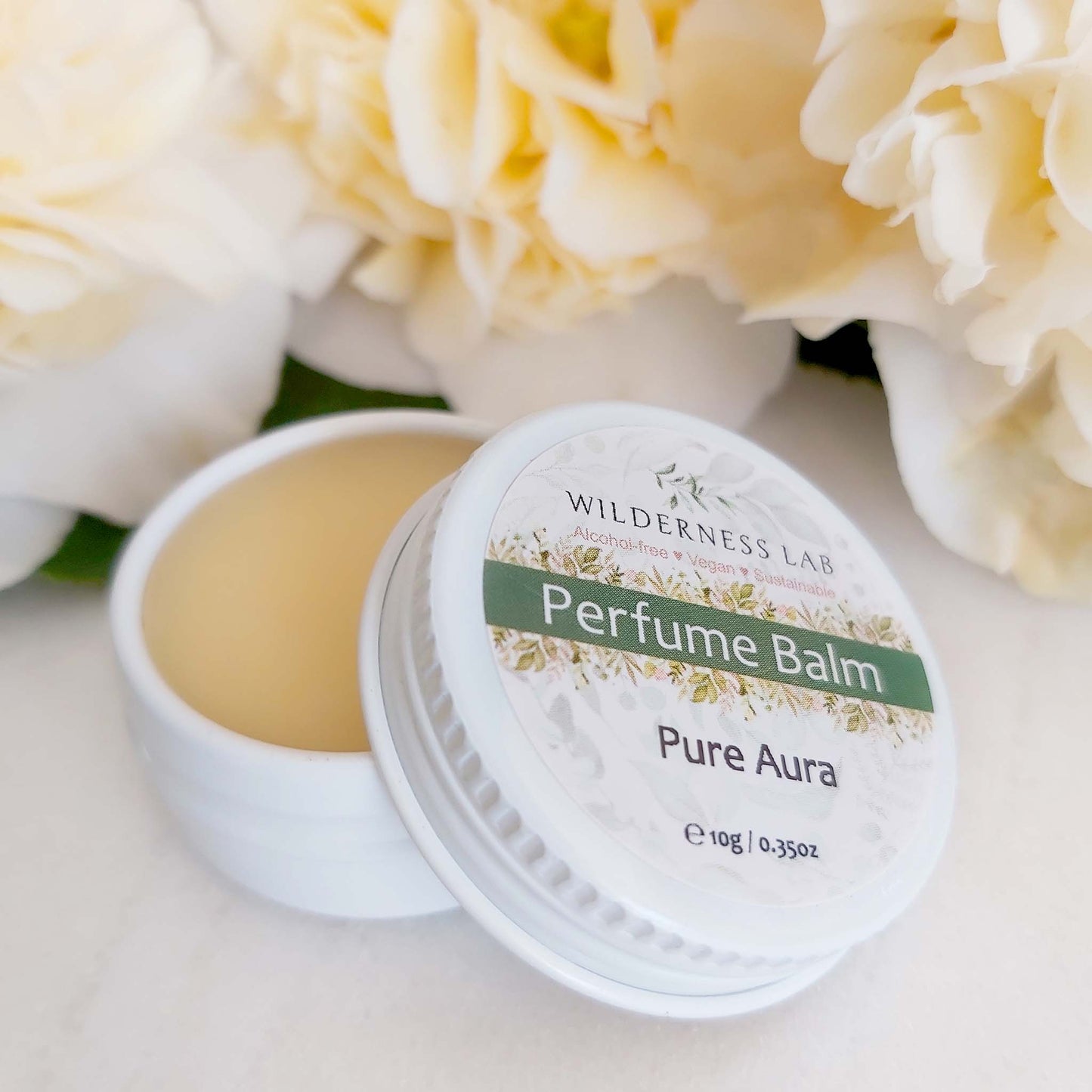 Pure Aura Solid Perfume - natural vegan perfume balm with essential oils