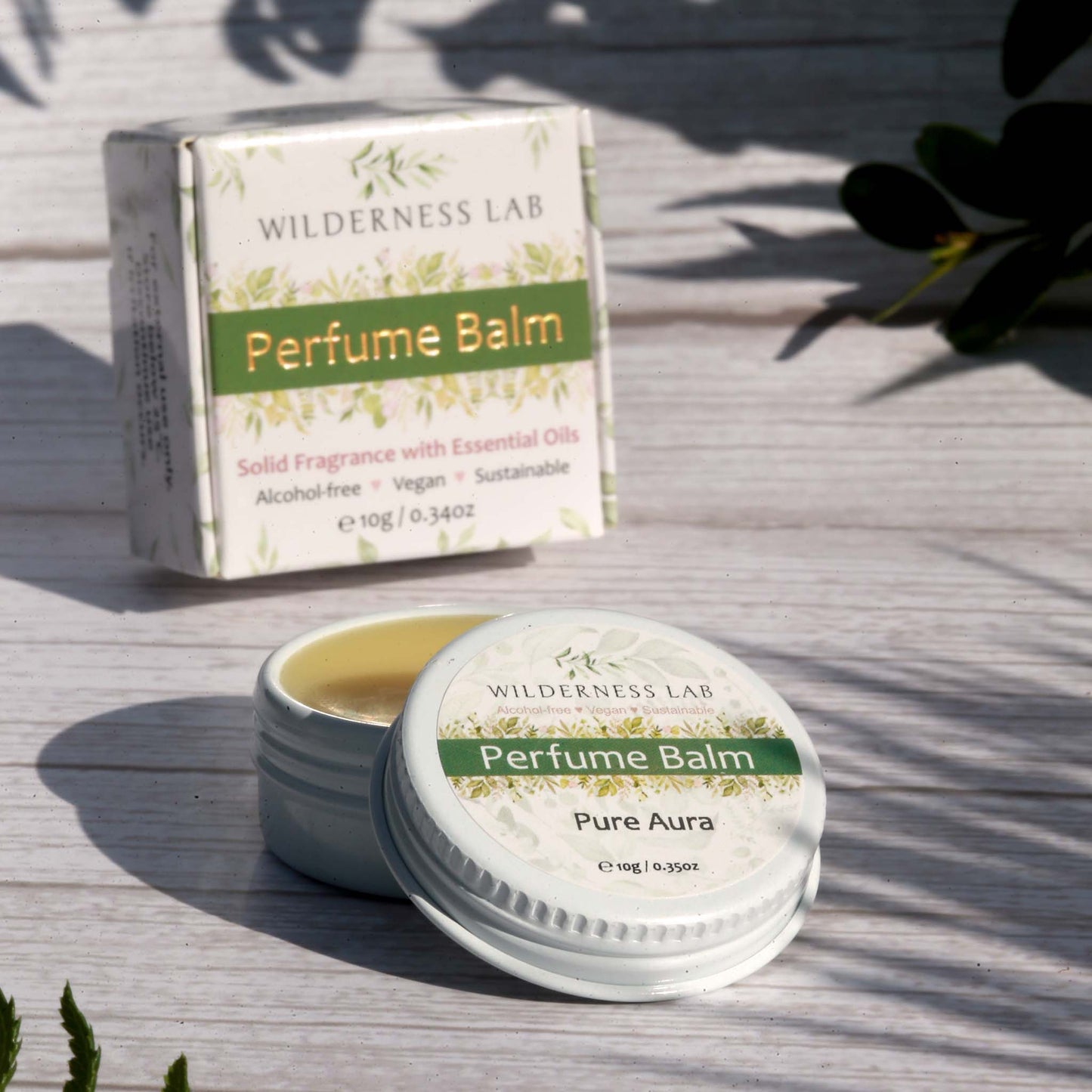 Pure Aura Solid Perfume - natural vegan perfume balm with essential oils