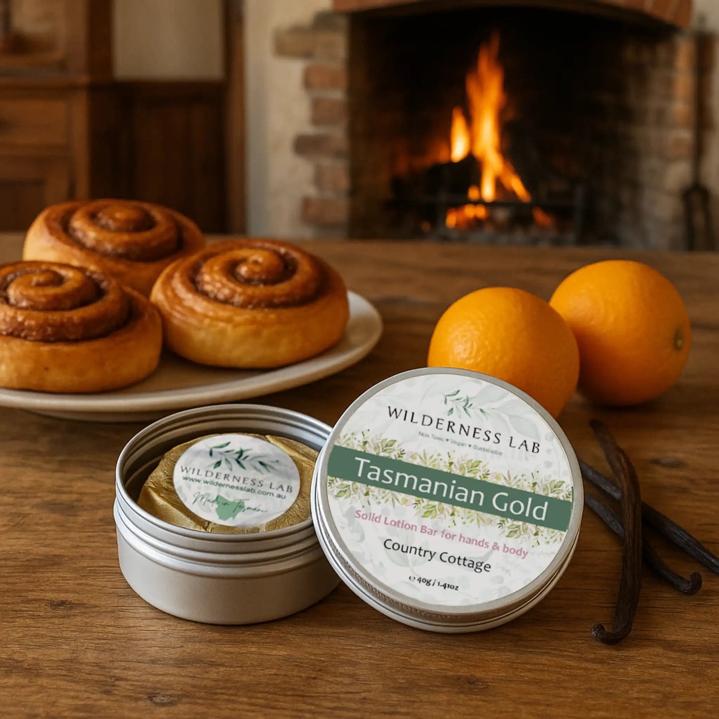 Country Cottage layering set - matching Solid Perfume Balm and Lotion Bar