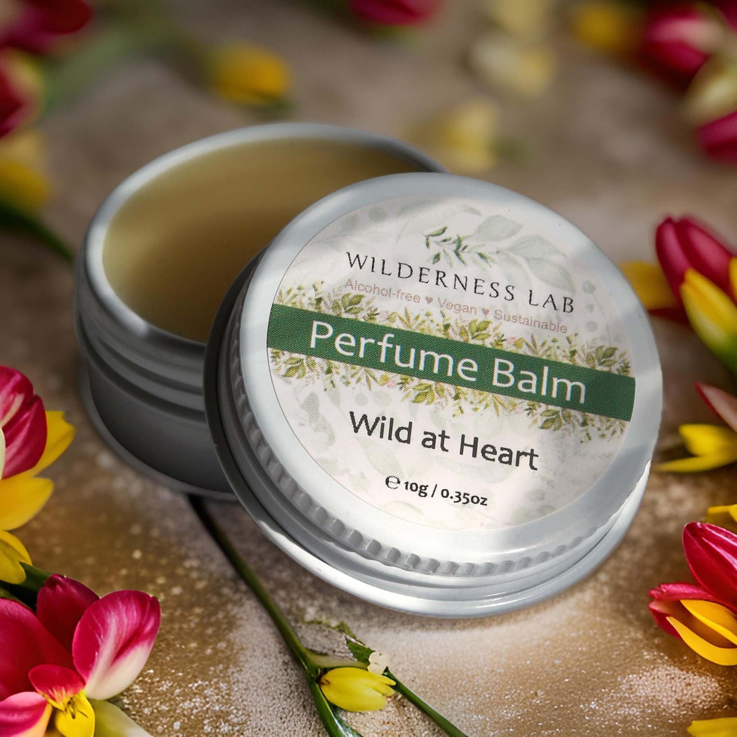 Wild at Heart Solid Perfume - natural vegan perfume balm with essential oils