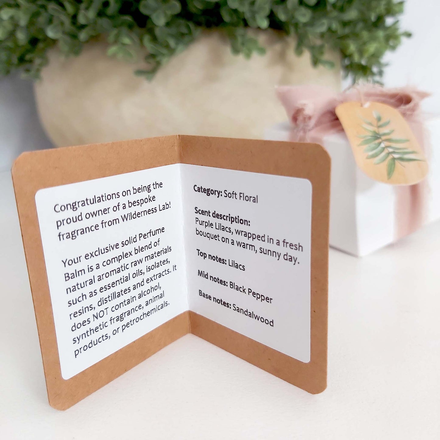 Bespoke Solid Perfume Balm - unique custom blended fragrance made to order