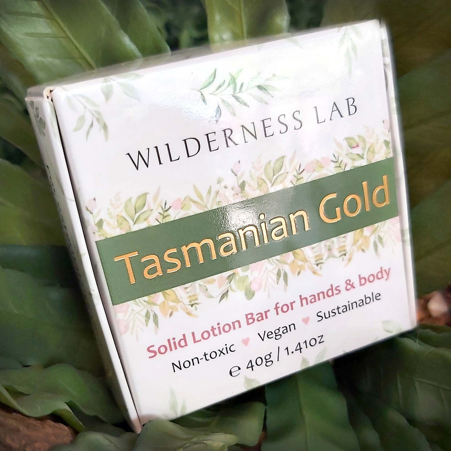 Tasmanian Gold solid vegan moisturising lotion bar - for hands and body