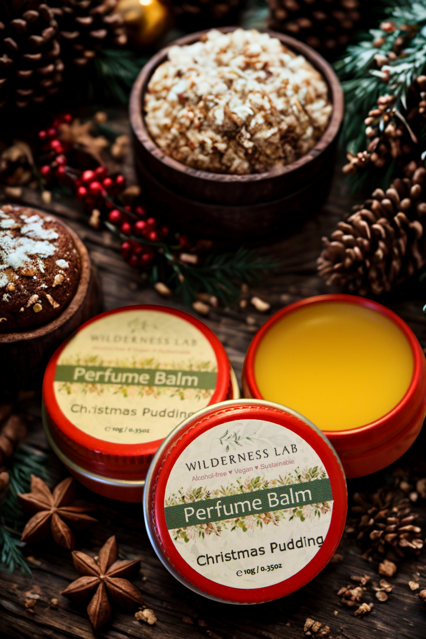 Christmas Pudding Perfume Balm- Limited Edition