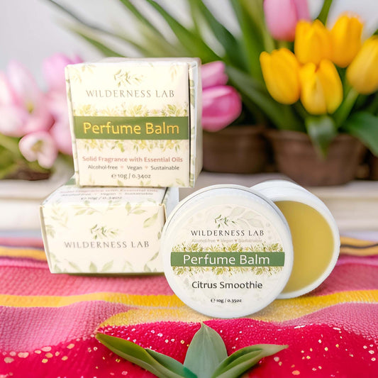 Citrus Smoothie Solid Perfume - natural vegan perfume balm with essential oils