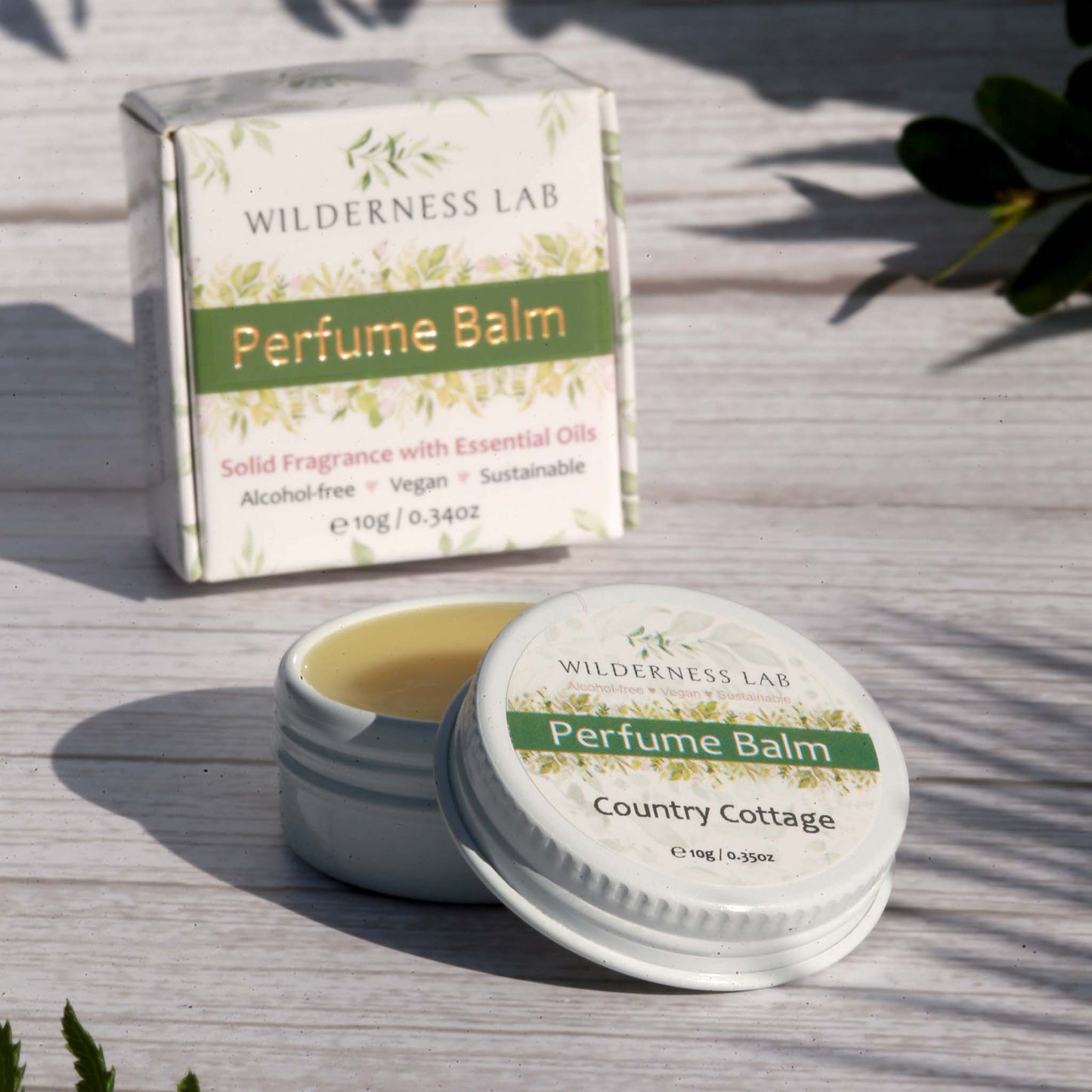 Country Cottage Solid Perfume - natural vegan perfume balm with essential oils