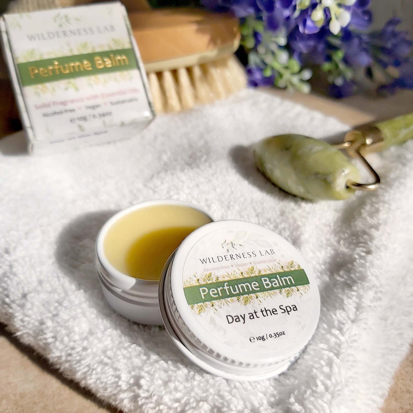 Day at the Spa Solid Perfume - natural vegan perfume balm with essential oils