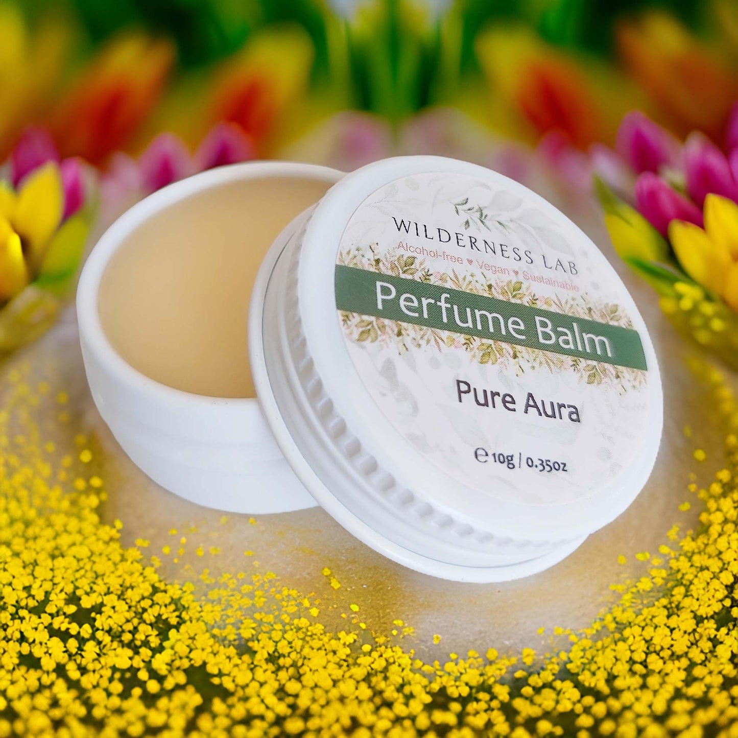 Pure Aura Solid Perfume - natural vegan perfume balm with essential oils