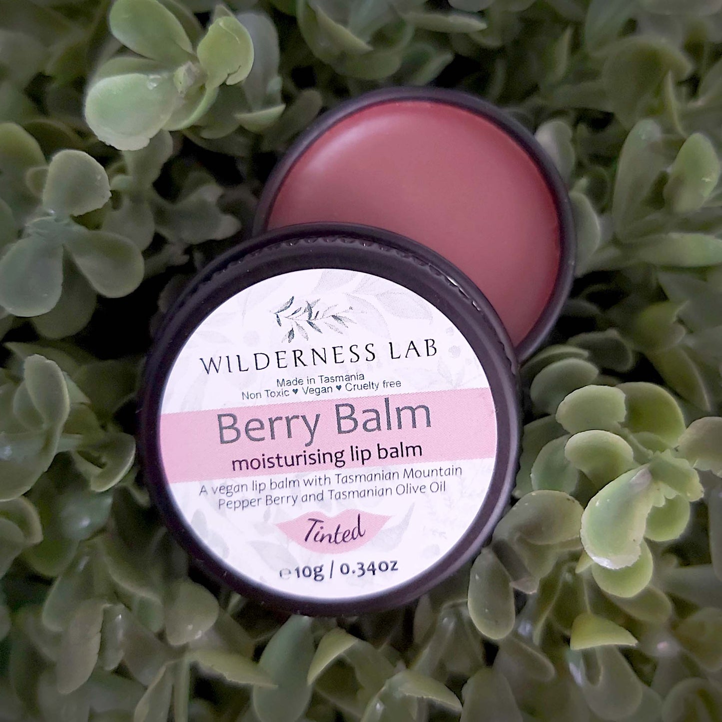 Berry Balm - Tinted. Vegan lip balm with Tasmanian Mountain Pepper Berry