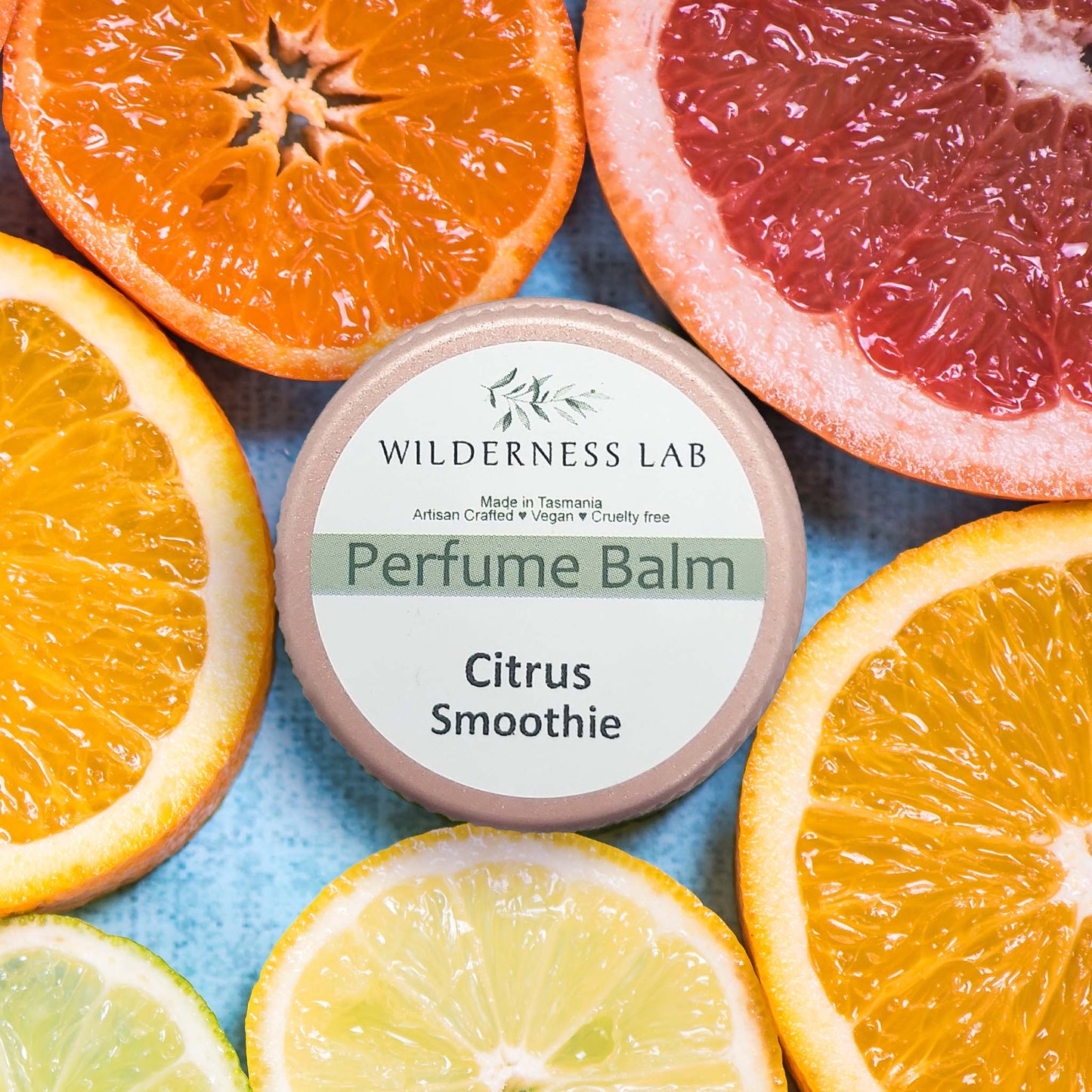 Citrus Smoothie Solid Perfume - natural vegan perfume balm with essential oils