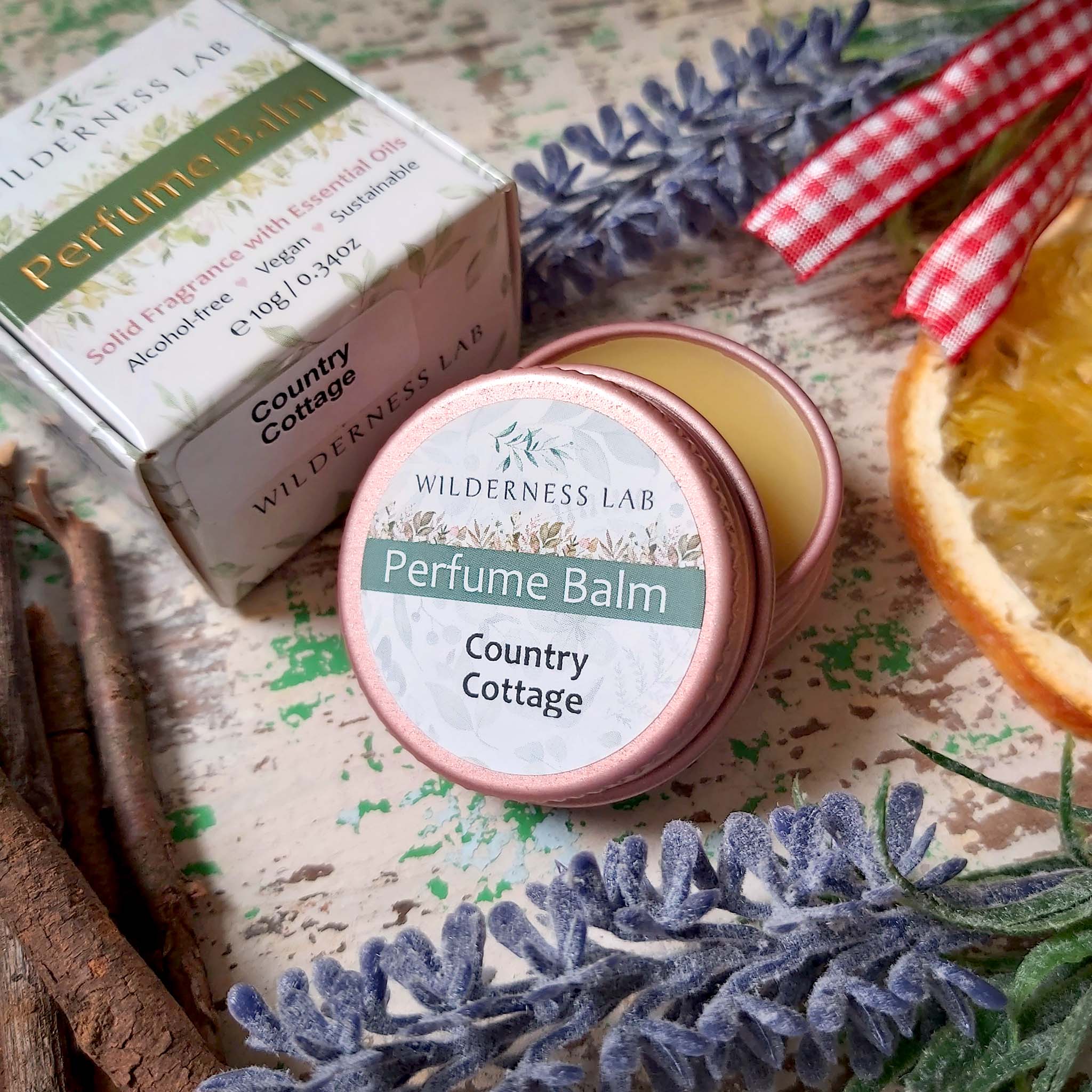 Country Cottage Solid Perfume natural vegan perfume balm with